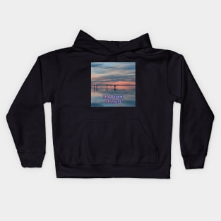 The Desert of Uyuni,a trip to Bolivia,travel,water reflection,Where the sky and the earth meet Kids Hoodie